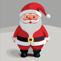 Santa Claus cute illustration vector happy holidays Christmas New Year 