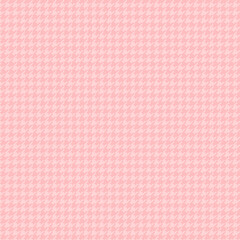Geometric pattern in vintage style with houndstooth motif. Pastel pink tones. 