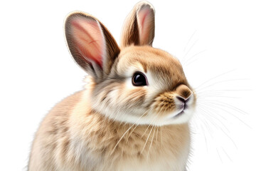 Fototapeta premium a high quality stock photograph of a single bunny isolated on a white background