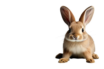 Obraz premium a high quality stock photograph of a single bunny isolated on a white background
