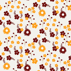 summer floral background Vector seamless. leaf pattern Seamless pattern hand-drawn with tropical leaves. floral seamless pattern with leaves The geometric pattern