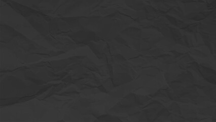 Black clean crumpled paper