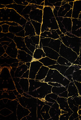 Marble slab with golden veins. Abstract background.