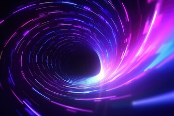 abstract futuristic background with pink blue glowing neon moving high speed wave lines and bokeh lights. Data transfer concept Fantastic wallpaper