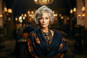 Obraz premium Mature Businesswoman in her 60s