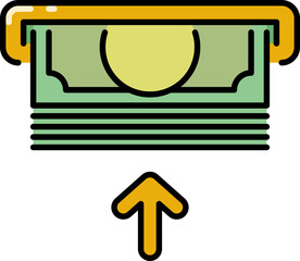 Deposit money icon