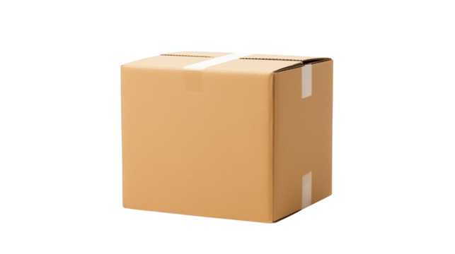 cardboard box isolated on transparent background Remove png, Clipping Path, pen tool