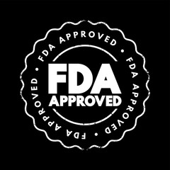 Fda Approved text stamp, concept background