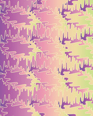 Abstract horizontal background with colorful waves. Trendy vector illustration in style retro 60s, 70s. Bright gradient. Colourful grunge retro burst vector. Vintage circus and carnival background. 