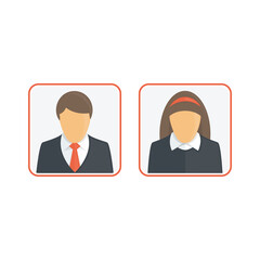Man and woman avatar.