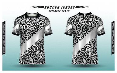 t-shirt sport design template, Soccer jersey mockup for football club. uniform front and back view.