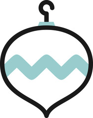 Obraz premium Bauble line icon
