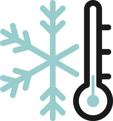 Thermometer line icon