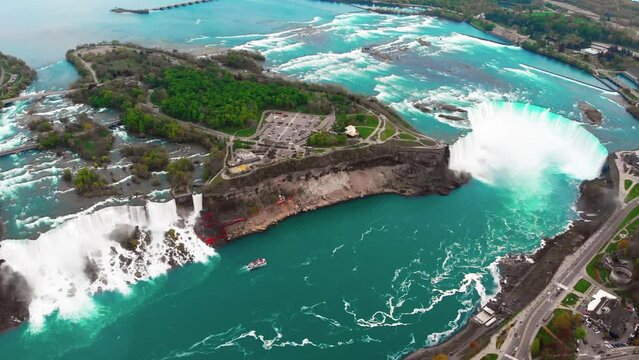 Niagara Falls, majestic natural landmark, stands testament unity, bridging two nations. highlights falls' role unification landscapes cultures, symbolizing international cooperation natural harmony.