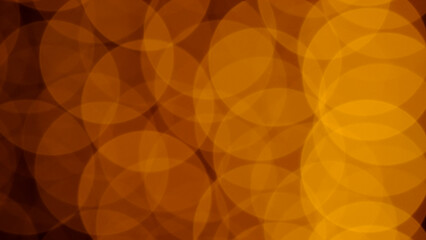 Abstract isolated blurred festive yellow orange lights with bokeh. Holiday concept backdrop with...