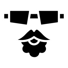 mustache and glasses glyph