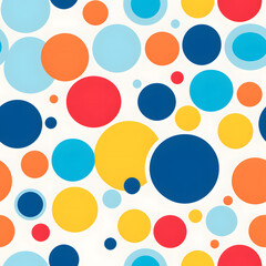 Circle shapes seamless pattern background.