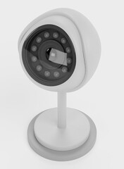 Realistic 3D Render of IP Camera