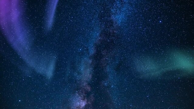 Milky Way Galaxy Aurora Purple Blue Loop Southwest