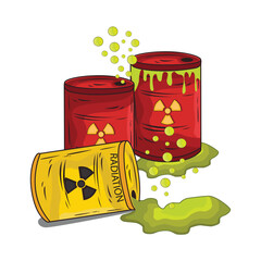 drum radioactive illustration