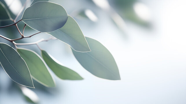 Eucalyptus green leaves 