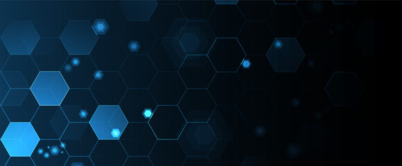Obraz premium Abstract DNA technology. Science medical concept. Futuristic background. Wireframe molecules structure