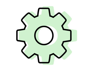 Setting cong wheel icon vector illustration 