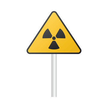 radioactive warning sign illustration