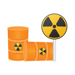Fototapeta premium nuclear waste illustration
