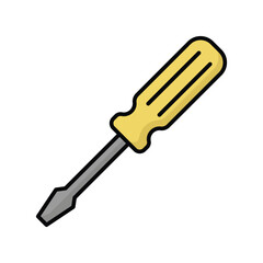 screwdriver icon vector design template simple and clean