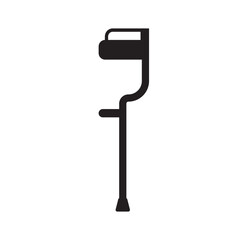 crutches icon design vector isolated