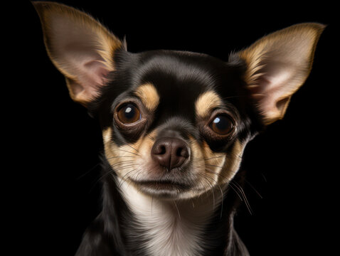 Chihuahua Dog Studio Shot Isolated on Clear Background, Generative AI