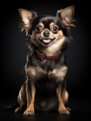 Chihuahua Dog Studio Shot Isolated on Clear Background, Generative AI