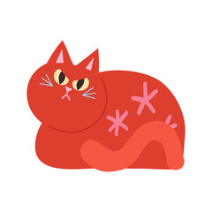Angry cat cartoon clipart