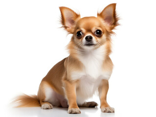 Obraz premium Chihuahua Dog Studio Shot Isolated on Clear Background, Generative AI