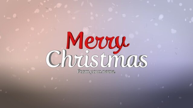 Merry Christmas Holidays Wish Card Title