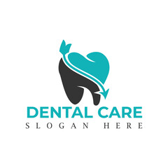 Dental Clinic logo, Dentist logo, Tooth Abstract logo design vector template