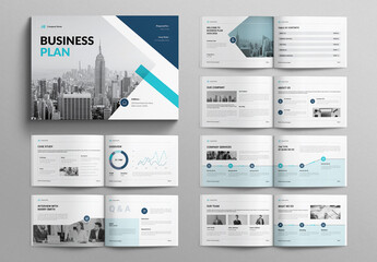 Business Plan Brochure Template Design Layout Landscape