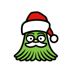 Alien Santa Claus - Funny Christmas Art