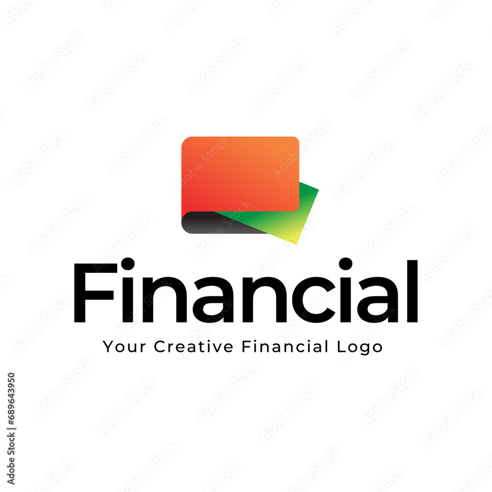 Poster Fundraising Financial And Accounting Logo Design. Financial Advisors Logo Vector Design Inspiration