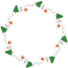 christmas holly frame