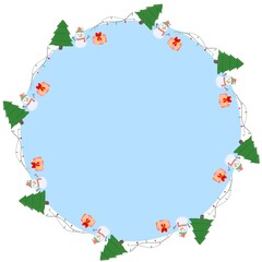 christmas holly frame