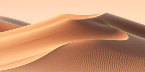Fototapeta na wymiar sand background,Desert sand dunes 3d render, Abstract background.Soothing Sands A Natural Canvas, Tranquil Dunes Nature's Minimalist Art, Footprints in the Sand ,A Serene Escape Golden Grains
