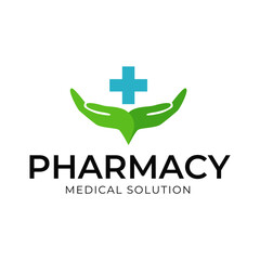 Medical Cross and Health Pharmacy Logo Vector Template on white background