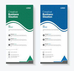Corporate dl flyer template design