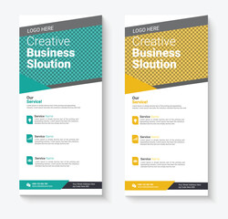 Corporate dl flyer template design