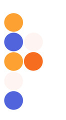 Retro color dot circle pattern