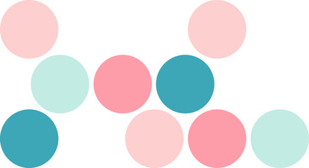 Retro color dot circle pattern