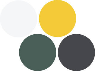 Retro color dot circle pattern