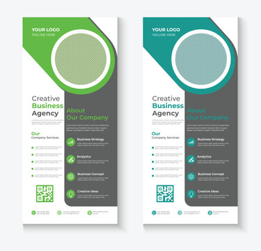 Corporate dl flyer template design